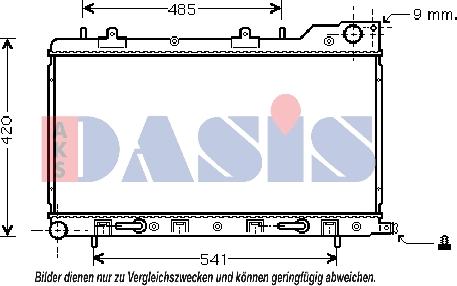 AKS Dasis 350018N - Radiators, Motora dzesēšanas sistēma ps1.lv