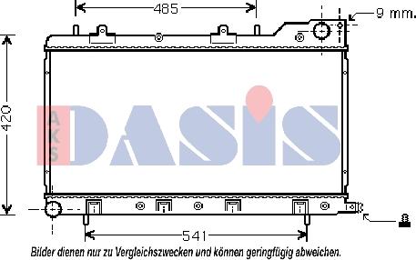 AKS Dasis 350017N - Radiators, Motora dzesēšanas sistēma ps1.lv