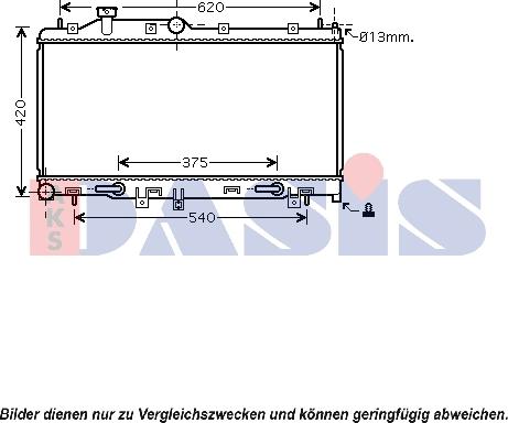 AKS Dasis 350034N - Radiators, Motora dzesēšanas sistēma ps1.lv