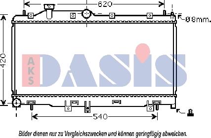 AKS Dasis 350038N - Radiators, Motora dzesēšanas sistēma ps1.lv