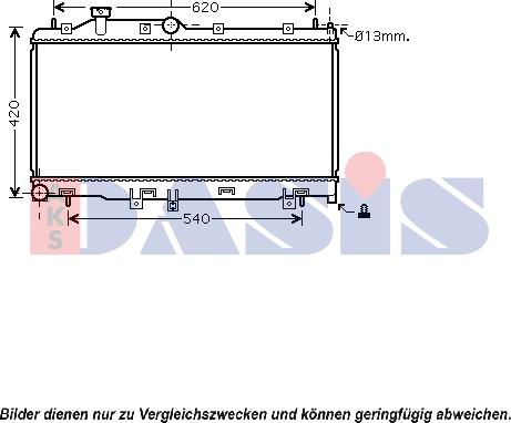 AKS Dasis 350033N - Radiators, Motora dzesēšanas sistēma ps1.lv