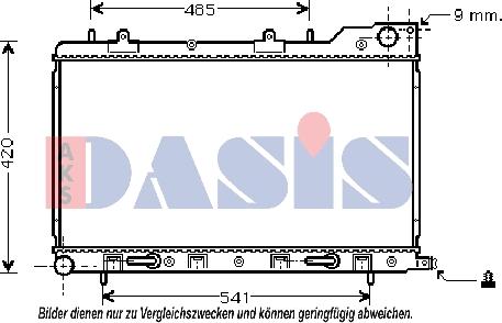 AKS Dasis 350024N - Radiators, Motora dzesēšanas sistēma ps1.lv