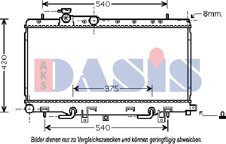 AKS Dasis 350022N - Radiators, Motora dzesēšanas sistēma ps1.lv