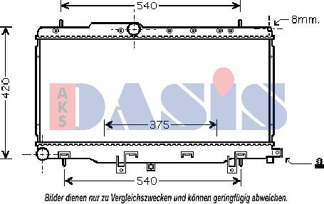 AKS Dasis 350027N - Radiators, Motora dzesēšanas sistēma ps1.lv