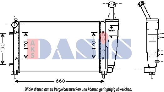 AKS Dasis 300005N - Radiators, Motora dzesēšanas sistēma ps1.lv