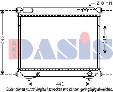 AKS Dasis 322003N - Radiators, Motora dzesēšanas sistēma ps1.lv