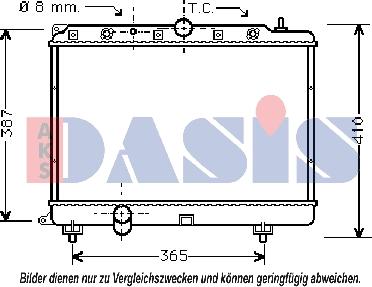 AKS Dasis 370004N - Radiators, Motora dzesēšanas sistēma ps1.lv