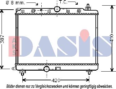 AKS Dasis 370005N - Radiators, Motora dzesēšanas sistēma ps1.lv