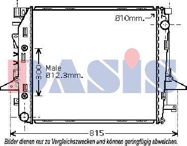 AKS Dasis 370003N - Radiators, Motora dzesēšanas sistēma ps1.lv