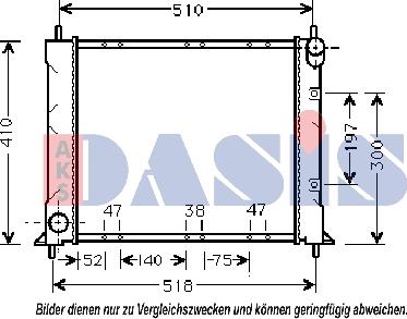 AKS Dasis 370027N - Radiators, Motora dzesēšanas sistēma ps1.lv