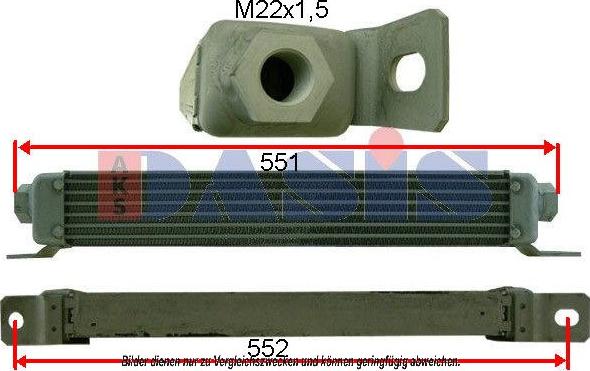 AKS Dasis 266000N - Eļļas radiators, Motoreļļa ps1.lv