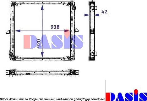 AKS Dasis 260007N - Radiators, Motora dzesēšanas sistēma ps1.lv