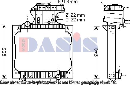 AKS Dasis 260016N - Radiators, Motora dzesēšanas sistēma ps1.lv