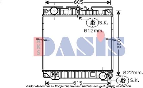 AKS Dasis 260013N - Radiators, Motora dzesēšanas sistēma ps1.lv