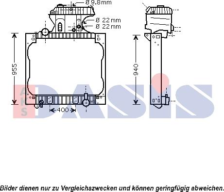 AKS Dasis 260012N - Radiators, Motora dzesēšanas sistēma ps1.lv