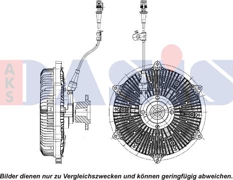 AKS Dasis 268062N - Sajūgs, Radiatora ventilators ps1.lv