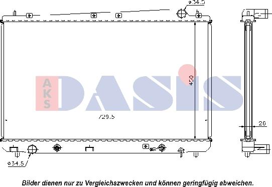 AKS Dasis 210148N - Radiators, Motora dzesēšanas sistēma ps1.lv