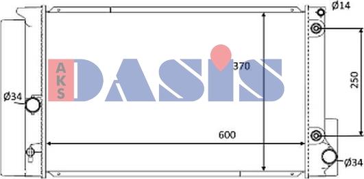 AKS Dasis 210266N - Radiators, Motora dzesēšanas sistēma ps1.lv