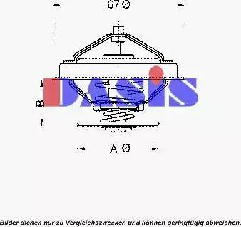 AKS Dasis 750953N - Termostats, Dzesēšanas šķidrums ps1.lv