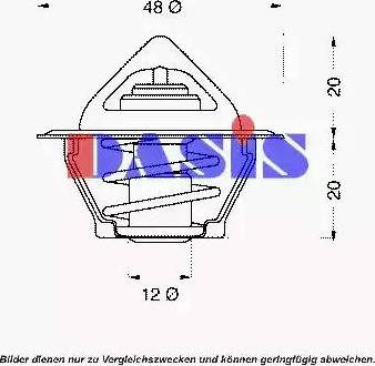 AKS Dasis 750981N - Termostats, Dzesēšanas šķidrums ps1.lv