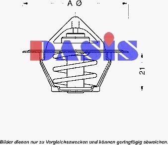 AKS Dasis 750622N - Termostats, Dzesēšanas šķidrums ps1.lv