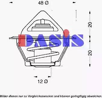 AKS Dasis 750252N - Termostats, Dzesēšanas šķidrums ps1.lv