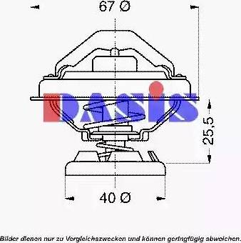 AKS Dasis 751904N - Termostats, Dzesēšanas šķidrums ps1.lv