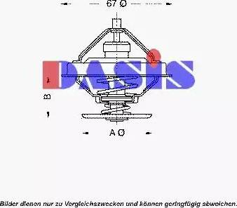 AKS Dasis 751895N - Termostats, Dzesēšanas šķidrums ps1.lv