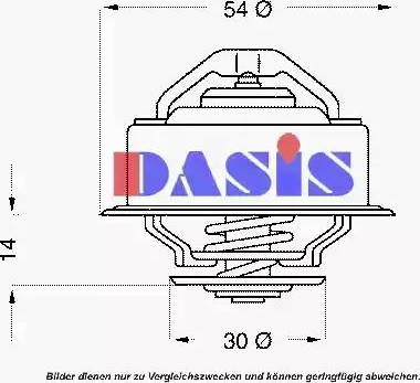 AKS Dasis 751868N - Termostats, Dzesēšanas šķidrums ps1.lv