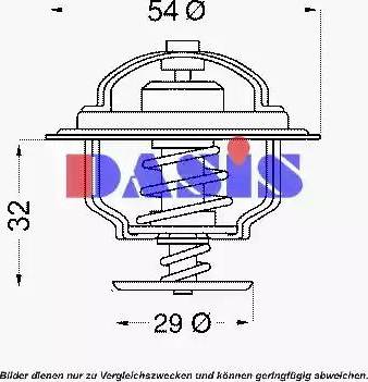 AKS Dasis 751889N - Termostats, Dzesēšanas šķidrums ps1.lv