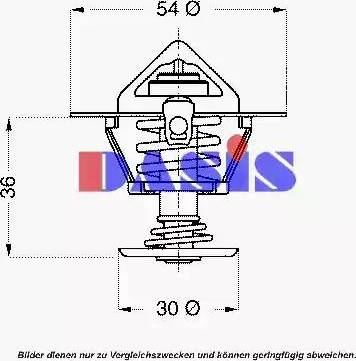 AKS Dasis 751821N - Termostats, Dzesēšanas šķidrums ps1.lv