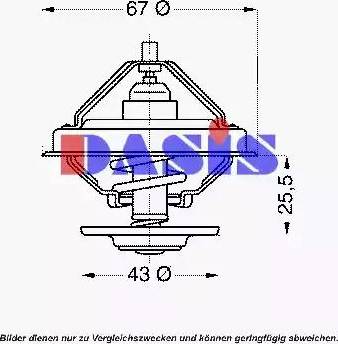 AKS Dasis 751871N - Termostats, Dzesēšanas šķidrums ps1.lv