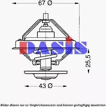 AKS Dasis 751872N - Termostats, Dzesēšanas šķidrums ps1.lv