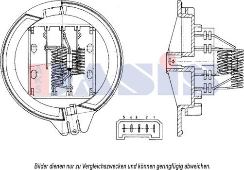 AKS Dasis 700140N - Rezistors, Salona ventilators ps1.lv