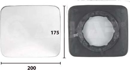 Alkar 7477247 - Spoguļstikls, Platleņķa spogulis ps1.lv