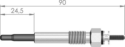 A-N PARTS 090 207 - Kvēlsvece ps1.lv