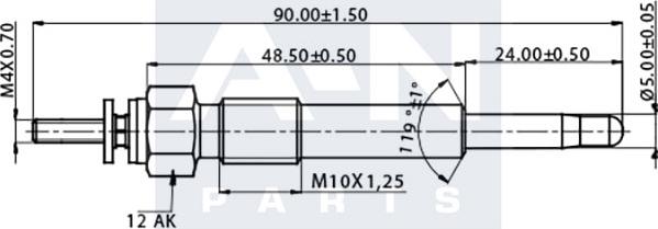 A-N PARTS A-N090186 - Kvēlsvece ps1.lv