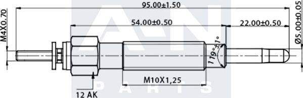 A-N PARTS A-N056233 - Kvēlsvece ps1.lv