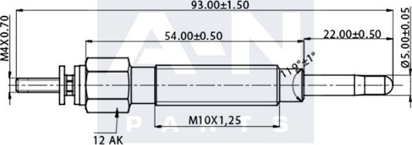 A-N PARTS A-N057183 - Kvēlsvece ps1.lv
