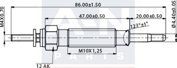 A-N PARTS A-N086569 - Kvēlsvece ps1.lv
