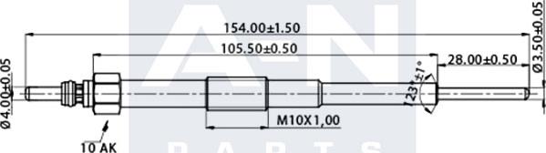 A-N PARTS A-N154606 - Kvēlsvece ps1.lv