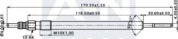 A-N PARTS A-N170054 - Kvēlsvece ps1.lv