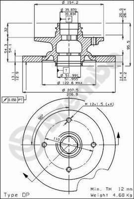 AP 14098 - Bremžu diski ps1.lv