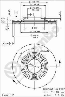 AP 24405 - Bremžu diski ps1.lv