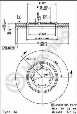 AP 24419 - Bremžu diski ps1.lv