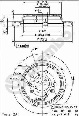 BENDIX 520444 - Bremžu diski ps1.lv