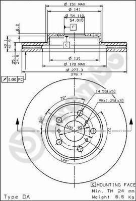 AP 24381 - Bremžu diski ps1.lv