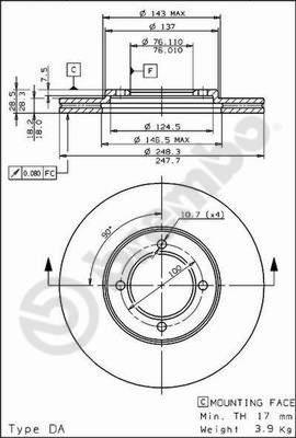 AP 24382 - Bremžu diski ps1.lv