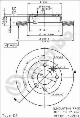 AP 24285 - Bremžu diski ps1.lv