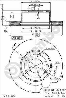 AP 20055 - Bremžu diski ps1.lv